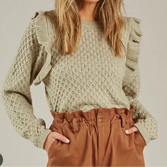 Rylee + Cru Women's Reina Sweater - Agave - Picture 1 of 6